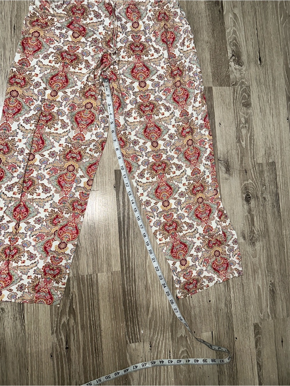 Lauren Ralph Lauren Paisley Pajama Set with Monogram Stitching Size Large - Picture 9 of 13